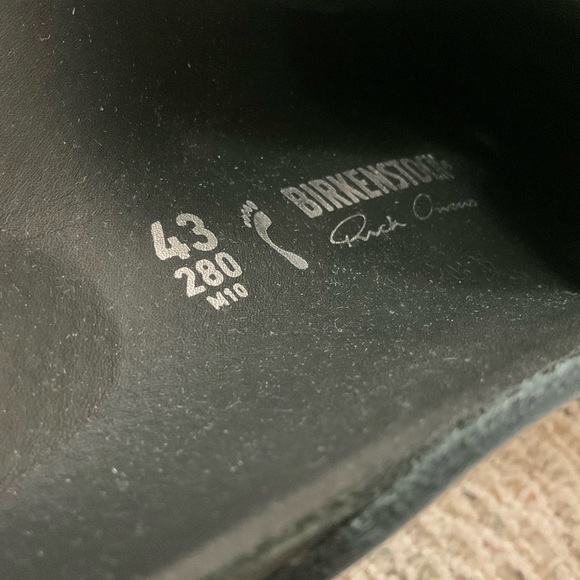 ? Birkenstock x Rick Owens iridescent leather exquisite boston clog mule sandal main image 6